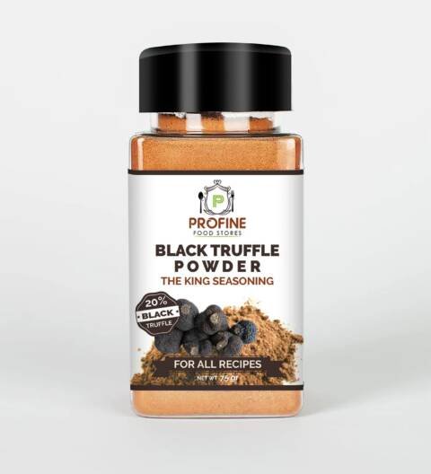 Pasta tortiglioni with black truffle